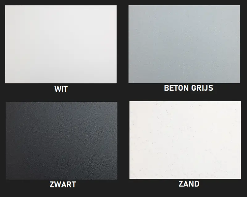 Ausmann Fibre dobbelt sort plastvask, vendbar med afløbsplade, overflademonteret 116x50 cm med sort prop 1208956790