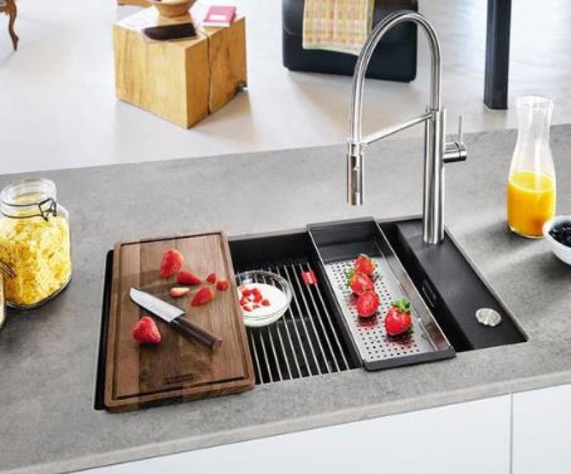 Franke Kubus 2.0 Valnød skærebræt til granitvask 230x442mm 112.0654.748