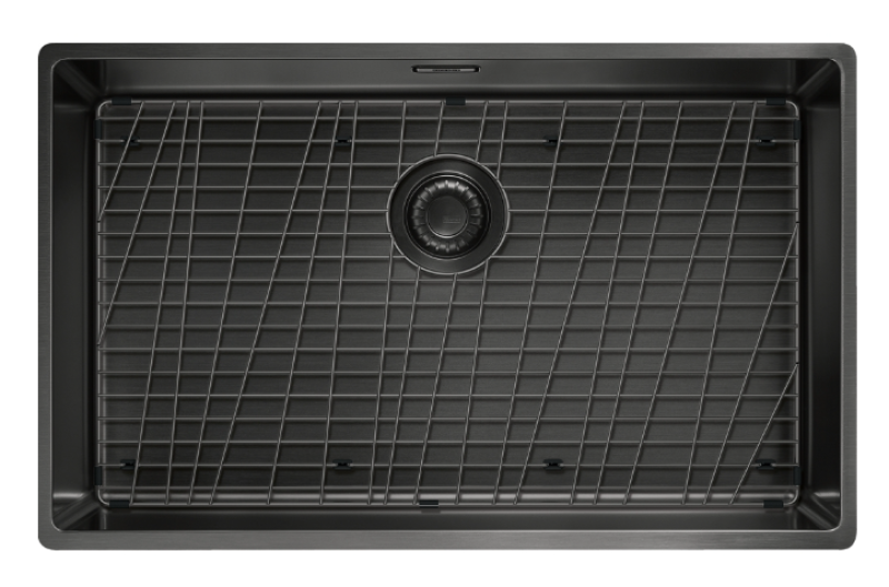 Franke Mythos Masterpiece BXM 210.68 Stor Gun Metal PVD 685x410mm Planlimet og Underlimet Vask 127.0674.440