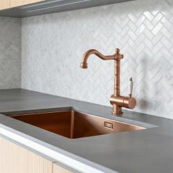 Edward Nostalgisk køkkenhane med drejelig tud kobber klassisk 1208957130