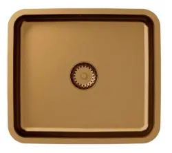 Aquadesign Oxford kobber PVD rustfrit stål køkkenvask 40x35cm undermonteret 1208957202