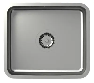 Aquadesign Oxford rustfrit stål vask 40x35cm undermontering 1208957204