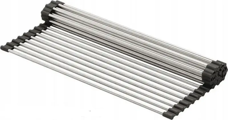 Quadri mat sort rulleunderlag over og til i vasken 43 x 32 cm 1208957222