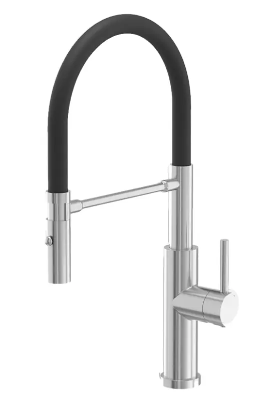 Quadri Chester køkkenarmatur med fleksibel tud og bruser med 2 stråletyper i rustfrit stål 1208957226