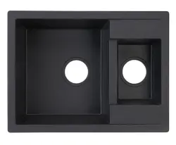 GraniteMy Smart ekstra lav 1,5 granit overflade sort vask 58x44cm 1208957355