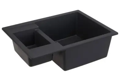 GraniteMy Smart ekstra lav 1,5 granit overflade sort vask 58x44cm 1208957355