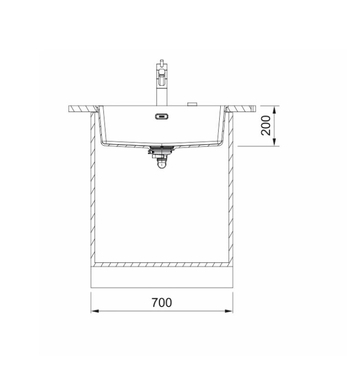 Franke Maris MRG 210 / 110-62 Fragranite sort udgave mat sort indbygget vask