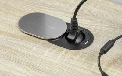 Indux Slide indbygget køkkenstik Penaarde i arbejdsplade med USB og stikkontakt farve rustfrit stål 1208957392