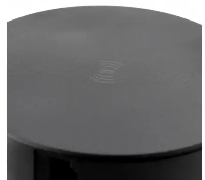 Indux Push nedsænkbare jordkøkken stikkontakt sort i arbejdsplade med 4 stikkontakter, 2 x USB, 2 x RJ45 og trådløs opladning 1208957421