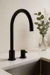 Waterevolution Flow 2-huls køkkenarmatur mat sort T151PR