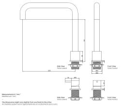 Waterevolution Flow 2-huls køkkenarmatur krom T151H01