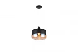 Decor Lender moderne hængelampe af metal og glas bredde 250 mm 8433