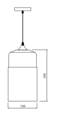 Decor Lender moderne hængelampe af metal og glas bredde 130 mm 9300