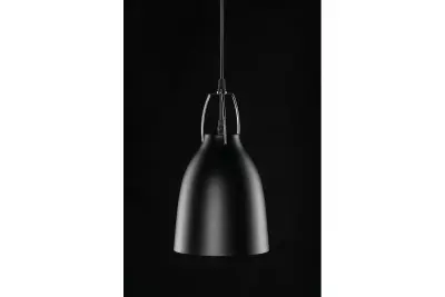 Decor Orient kegleformet metalpendellampe sort med kontrasterende hvid inderside 4475