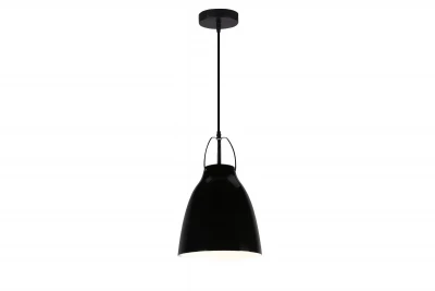 Decor Orient kegleformet metalpendellampe sort med kontrasterende hvid inderside 4475
