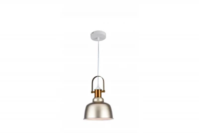 Decor Zenit metal kuppelformet beige hængelampe med metallisk finish 4871