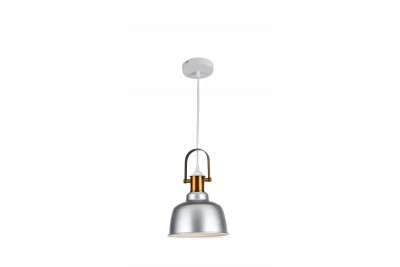 Dekor Zenit metal kuppelformet grå pendellampe med metallisk finish 4895