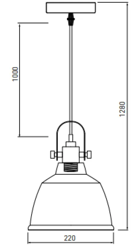 Decor Zenit pendant lamp with grey metal dome and metallic finish 4895