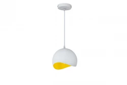 Decor Mavia kugleformet hvid-gul loftslampe 4987