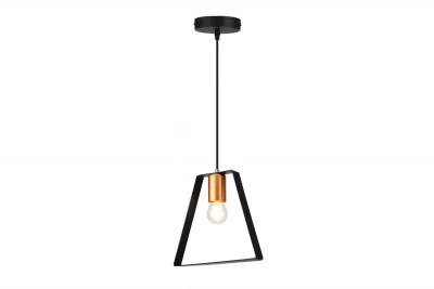 Decor Oxalis hængelampe med sort metalramme i geometrisk form, diameter 22 cm 3161