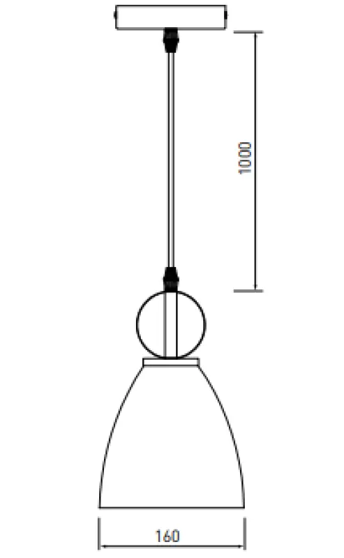 Decor Kerala black elegant pendant lamp 3239
