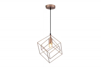 Dekor Rosa gylden geometrisk hængelampe bestående af 2 messing kuber 3376