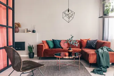 Dekor Rosa sort geometrisk hængelampe bestående af 2 sorte kuber 3437