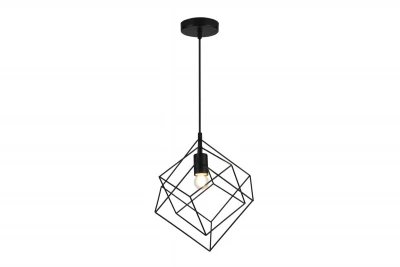 Dekor Rosa sort geometrisk hængelampe bestående af 2 sorte kuber 3437