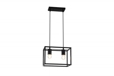 Decor Diu sort geometrisk hængelampe med 2 lyskilder bredde 30 cm 3628