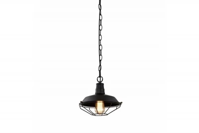 Decor Lars sort pendel med industrielt sort gitter, diameter 26 cm 2233