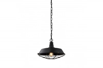 Decor Lars sort pendel med industrielt sort gitter, diameter 36 cm, 2295