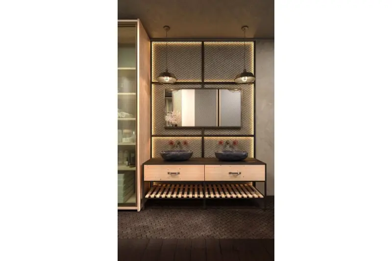 Decor Lars sort pendel med industrielt sort gitter, diameter 36 cm, 2295