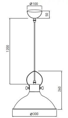 Decor Mees sort metal pendellampe med skærmbeslag i form af en petroleums lampe 2363