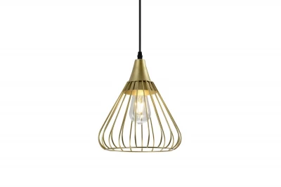 Decor Tess guld metal kegleformet trådhængelampe 2516