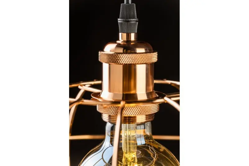 Decor Viela trådformet hængelampe, kugleformet, kobber, diameter 27,5 cm 7047