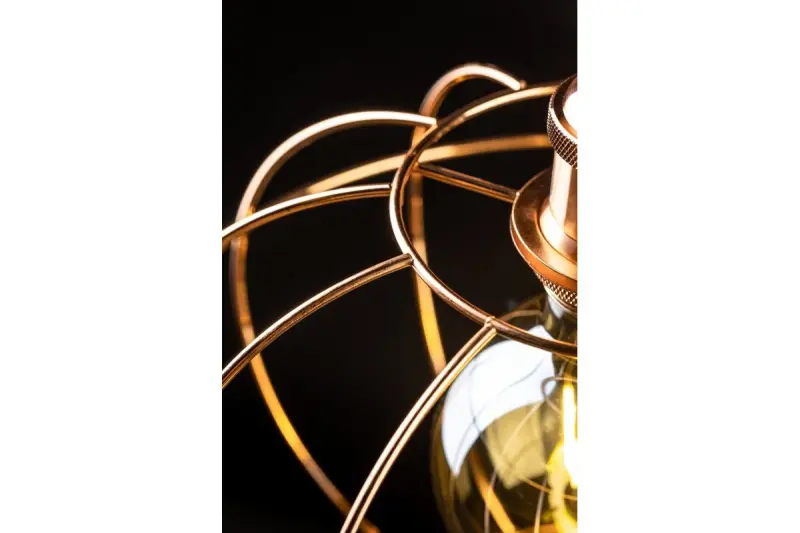 Decor Viela trådformet hængelampe, kugleformet, kobber, diameter 27,5 cm 7047