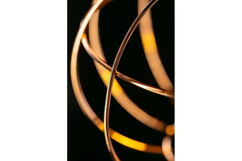 Decor Viela trådformet hængelampe, kugleformet, kobber, diameter 27,5 cm 7047