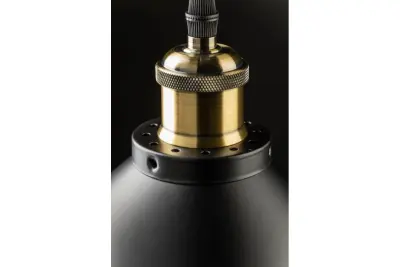 Decor Mani sort-guld metal hængelampe diameter 30 cm 4076