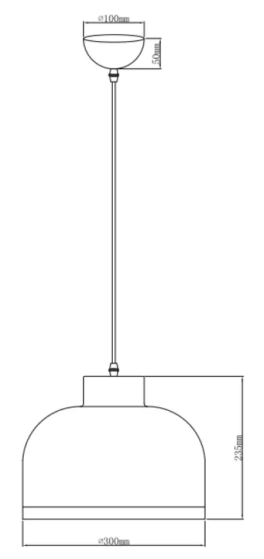 Decor Goldi sort guld moderne hængelampe diameter 30 cm 4090