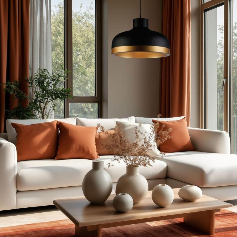 Dekor Goldi sort guld moderne hængelampe diameter 42 cm 4113