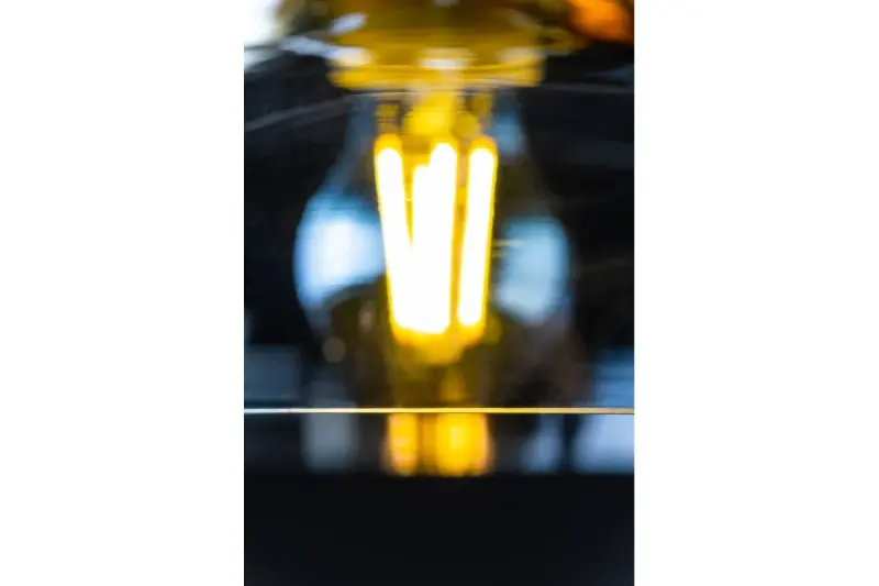 Decor Marite classic pendant lamp black gold tinted glass, diameter 26 cm 7085