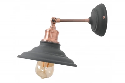 Decor Loret justerbar antracit væglampe 20 cm diameter 7727