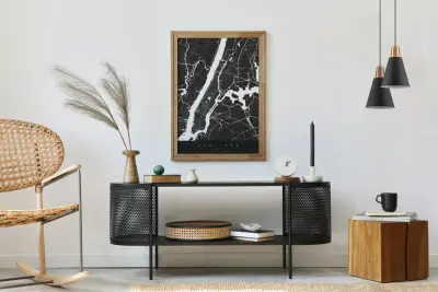 Décor Gianni stilfuld sort kobber hængelampe 22 cm diameter 9974