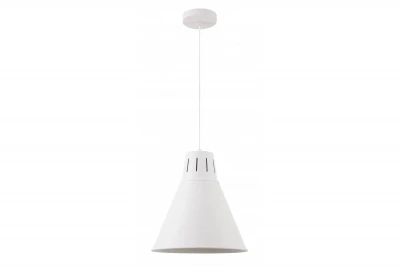 Decor Gianni stilfuld helt hvid pendellampe 32 cm i diameter 8112