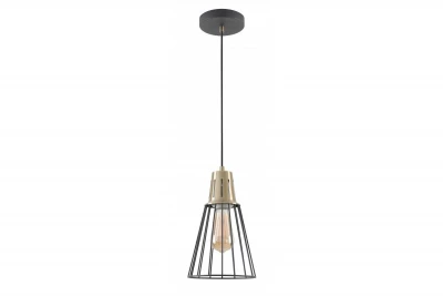 Decor Kaliope trendy sort trådhængelampe 18 cm diameter 8068