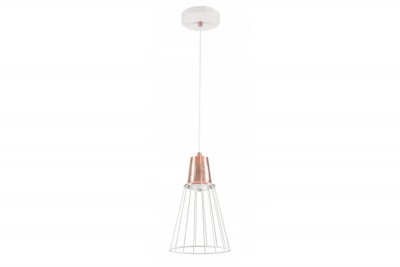 Dekor Kaliope moderne hvid kobber trådhængelampe 18 cm diameter 8235