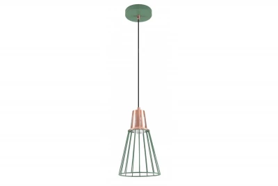Decor Kaliope moderne grøn trådhængelampe 18 cm diameter 8044