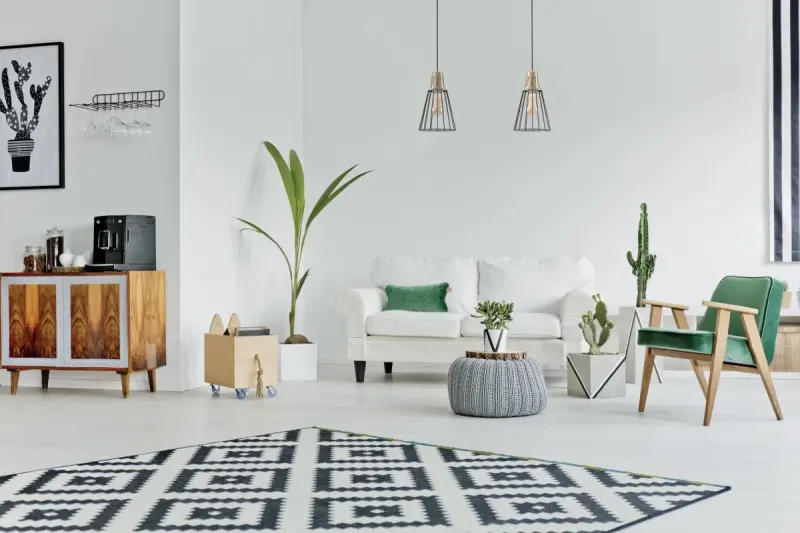 Decor Kaliope moderne grøn trådhængelampe 18 cm diameter 8044