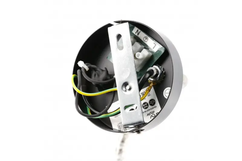 Decor Etore sort væglampe med metalarm 11 cm i diameter 1860