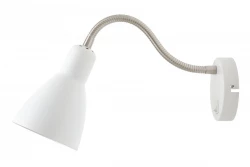 Decor Etore hvid væglampe med metalarm 11 cm diameter 1952